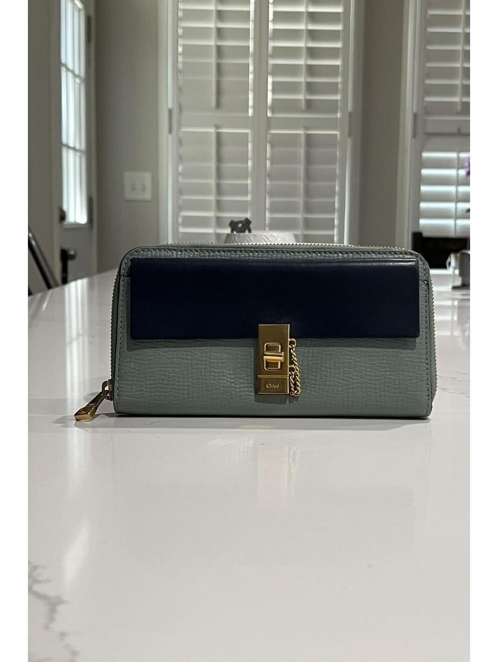 Chloe Two-Tone Drew Continental Wallet
